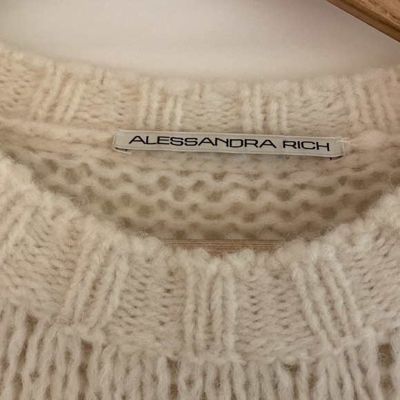 Alessandra Rich alpaca crop sweater. Sz 40/small. Excellent condition - Picture 2 of 5